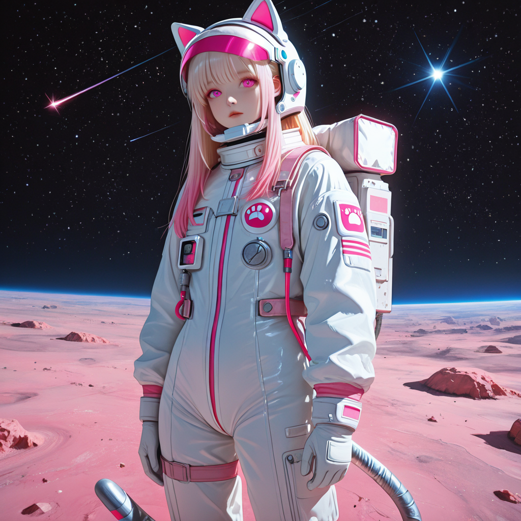 Astronaut on Moon Surface