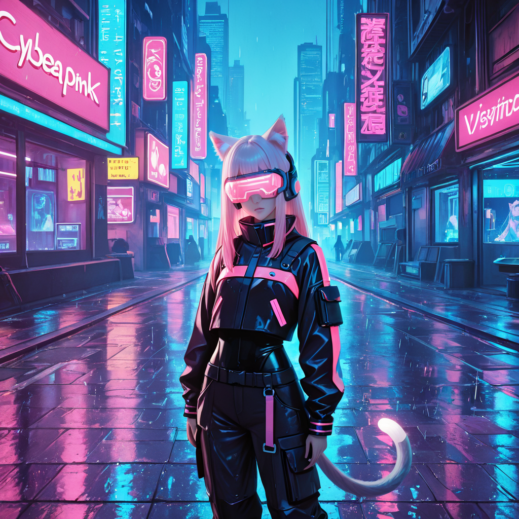 Cyberpunk Neon Techwear