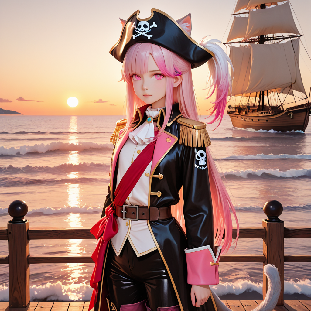 Pirate Captain on Ship Deck